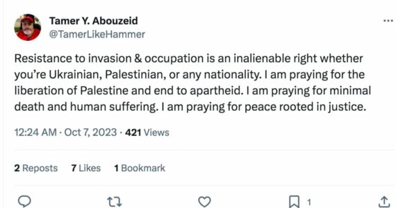 Screenshot of tweet made by Office of Law Enforcement Oversight director on Oct. 7.