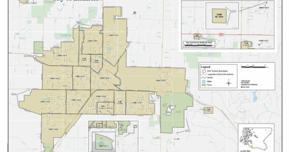 A map of Enumclaw’s various precincts. Map courtesy King County