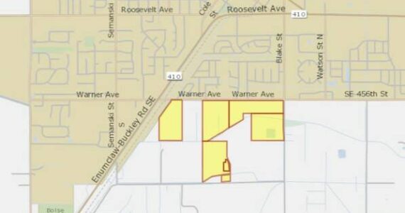 King County is aiming to purchase these parcels outside Enumclaw to keep them farmland, instead of being developed. Screenshot