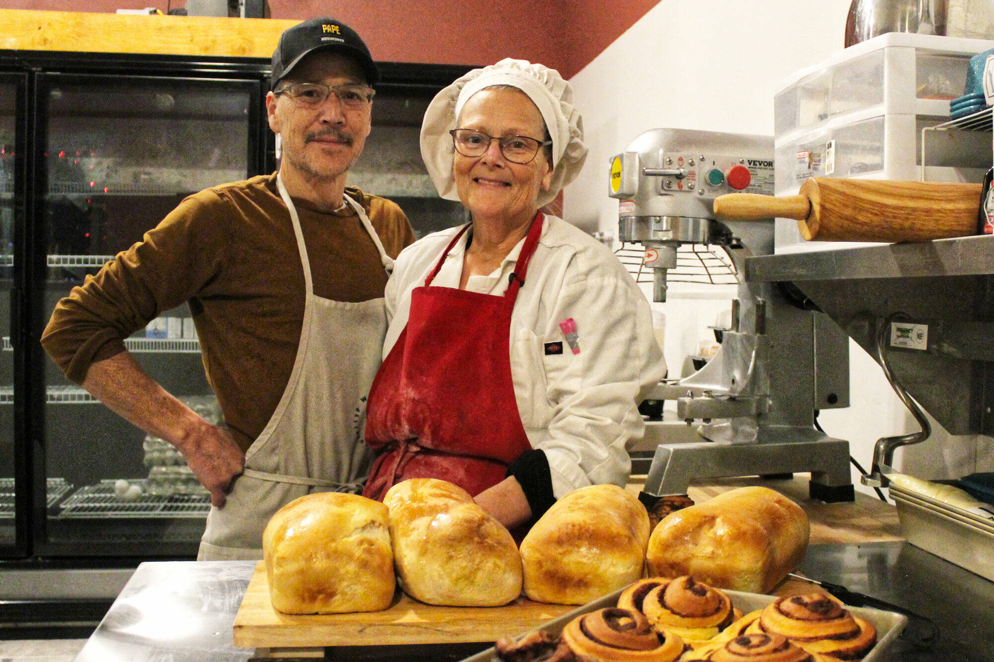 Kenny and Christina King now bake her mother’s cinnamon rolls in a Buckley kitchen off SR 410. Photo by Ray Miller-Still