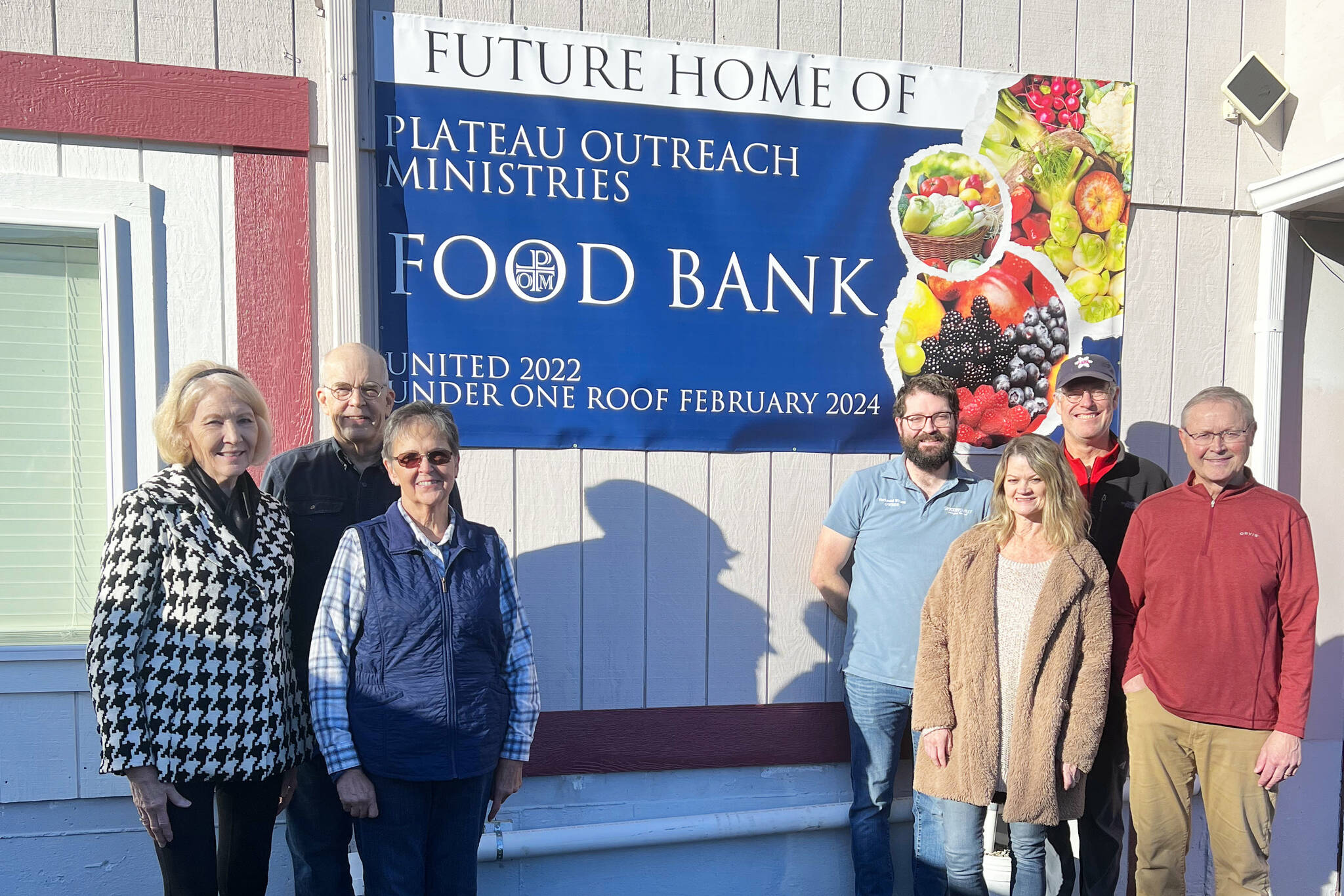 Plateau Outreach Ministries will be moving its food bank operations to Calvary Presbyterian Church next month. Pictured are P.O.M. board and staff members. Courtesy photo