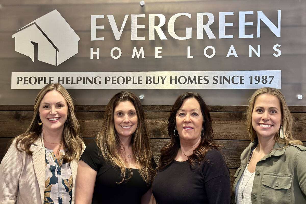 Pictured from left to right is Siara Jay (Branch Manager), Necia Werner (Processing Manager) Veneita Stuck (Loan Officer) and Natalie MacIntyre (Loan Officer Assistant).