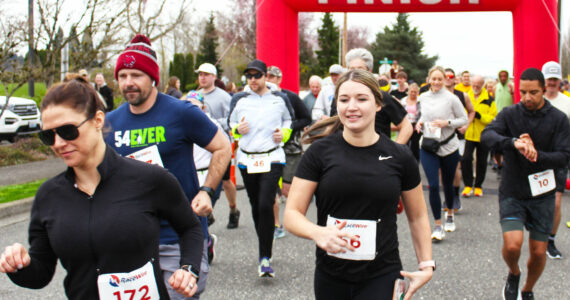 Photos by Ray Miller-Still
Last year was the Enumclaw Chamber of Commerce’s inaugural Rainier Run 5K, which is coming again on April 13. After running the 5K, there will be a block party with a beer garden, kids activities, and more.