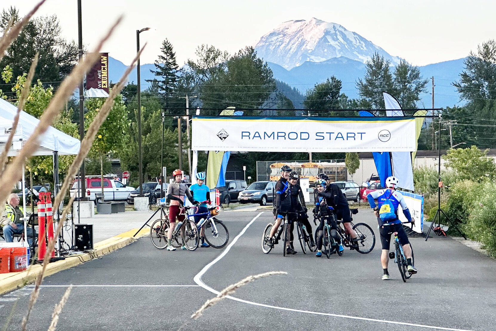 The Ride Around Mount Rainier in One Day (RAMROD) event usually starts and ends in Enumclaw — but organizers are worried that by not being allowed to use Stevens Canyon Road, the 40th event will be canceled, and the ride will stop. Courtesy photo