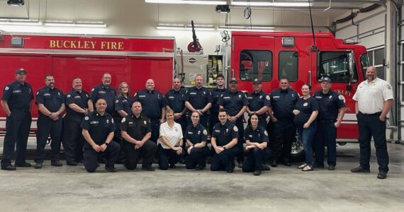 Photo Courtesy of Eric Skogen
The city of Buckley’s fire department consists of four full-time fighters, and the rest are volunteers. If voters approve a EMS levy lid lift, the city hopes to hire an additional full-time first responder.