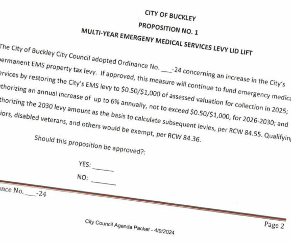 A screenshot of the EMS levy lid lift measure on the August primary ballot.