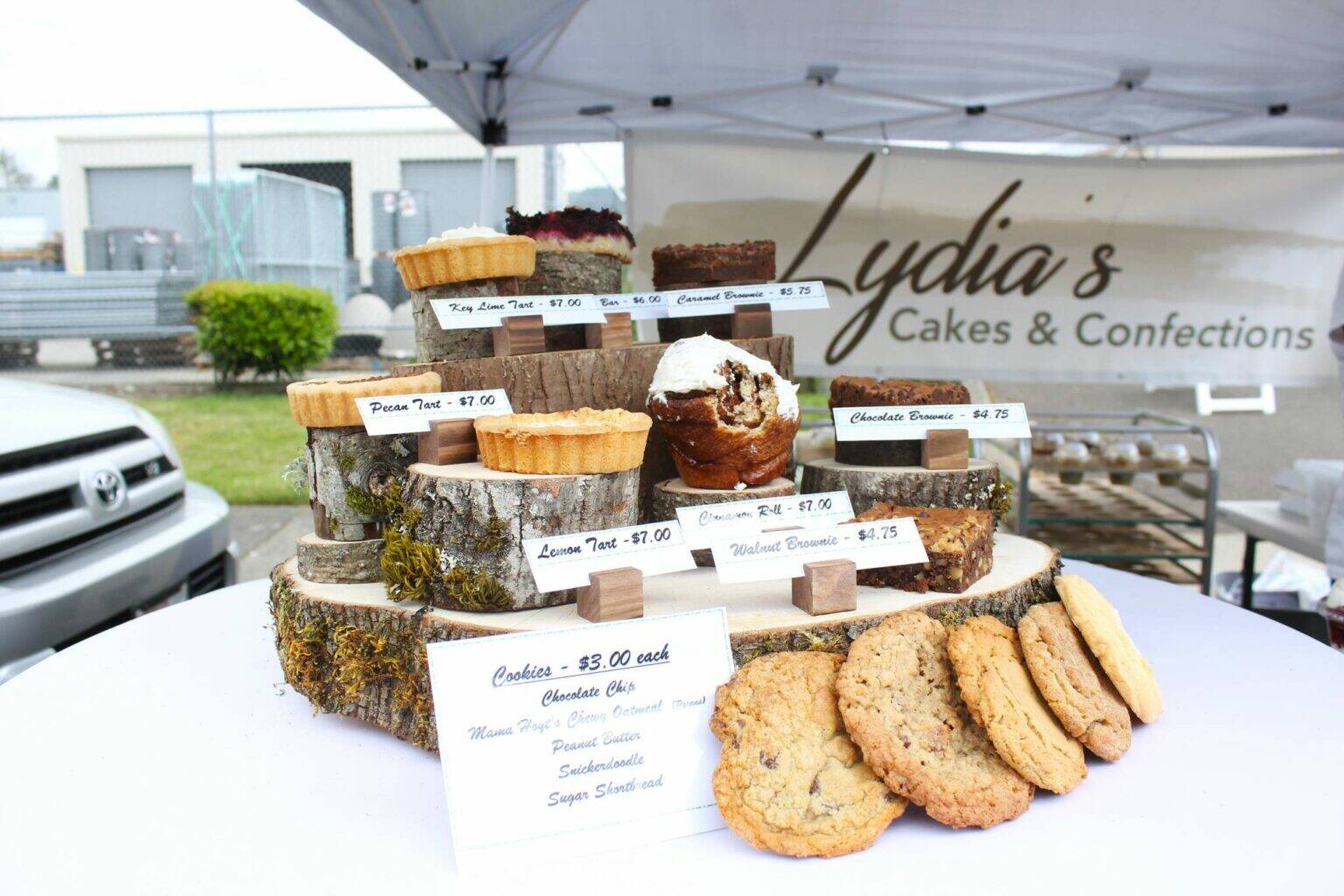 Photo by Ray Miller-Still
Lydia’s Cakes and Confections is making a return visit to the Enumclaw Plateau Farmer’s Market, along with many other sweet-tooth-focused vendors.