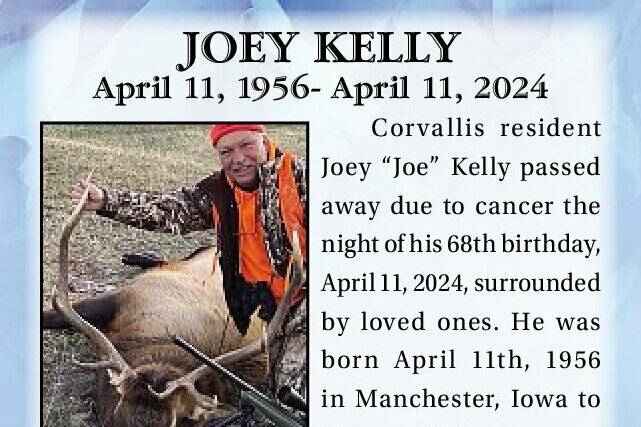 Obit for Joey Kelly