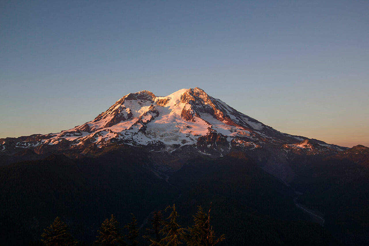 Sunset on Mount Rainier National Park. Photo courtesy National Park Service