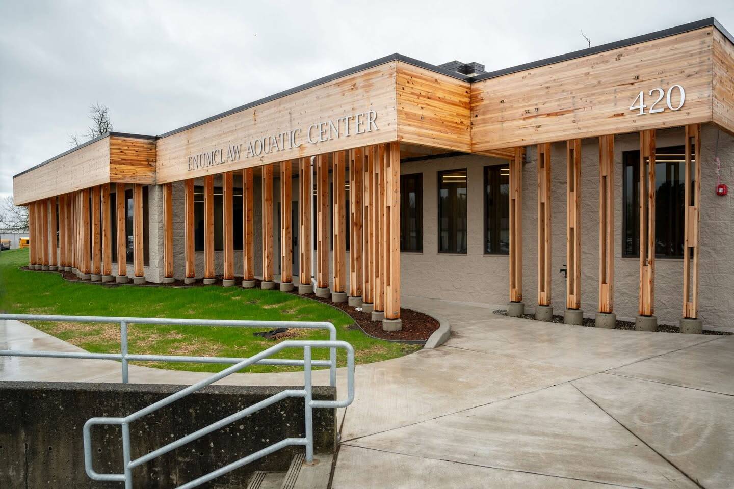 The Enumclaw pool recently finished renovations to its front lobby, changing rooms, and also built a party room with King County parks levy funding. Now some funding is being used for the facility's electrical and mechanical systems. Photo courtesy city of Enumclaw