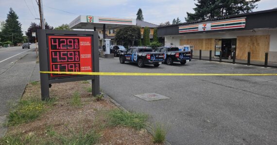 The Enumclaw 7-11 was set on fire on Aug. 24 by a man who locked himself in the building. Photo by Ray Miller-Still