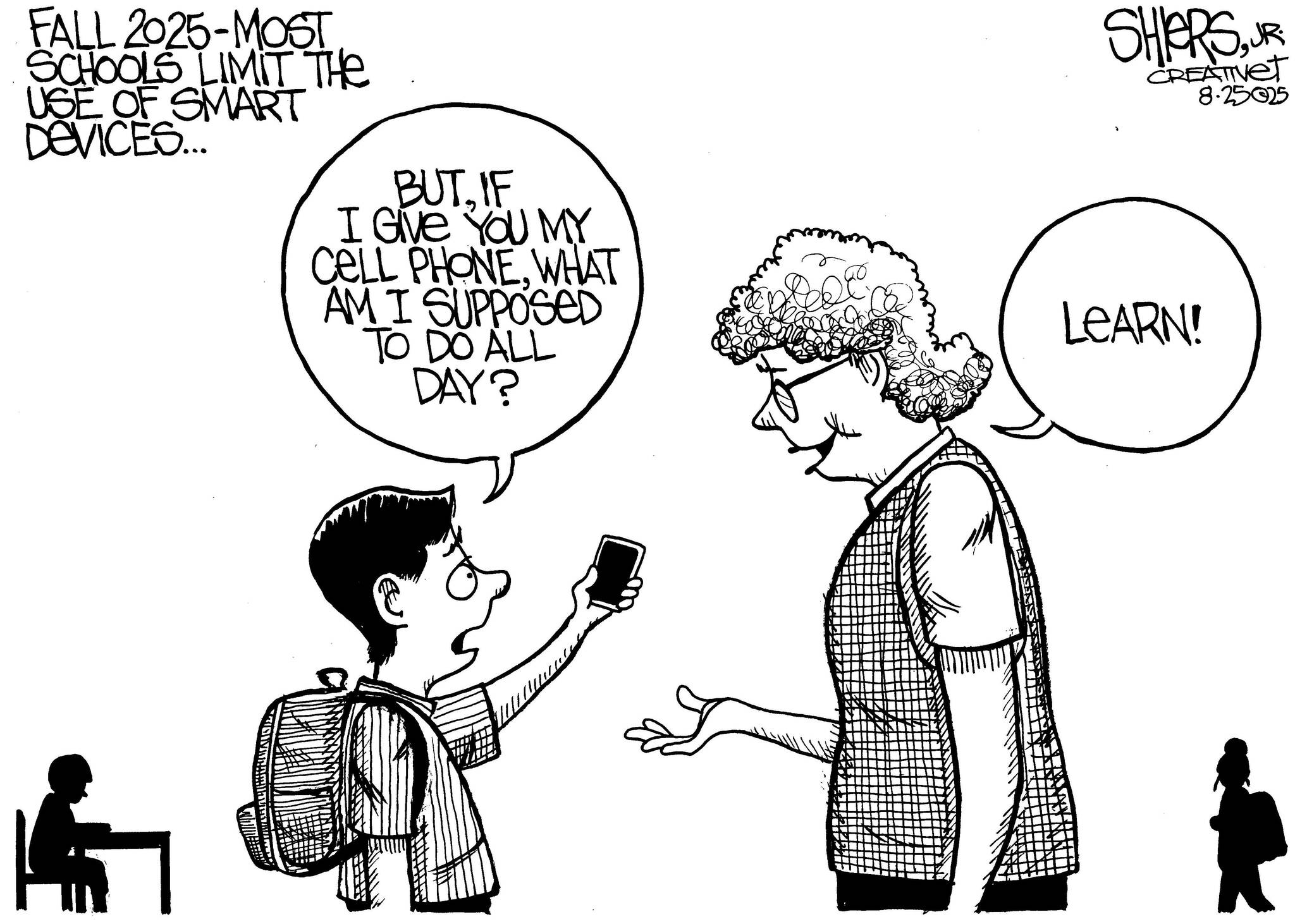 Frank Shiers, Jr. is a longtime King County resident and has drawn political cartoons for over forty years. He creates at least four cartoons a week, which are published in a dozen newspapers.