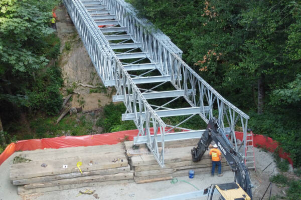 Photo courtesy Pierce County
The Spiketon Ditch Bridge closed in November 2023, cutting off Buckley (and eventually, Enumclaw) recreationalists from accessing the vast majority of the Foothills Trail.