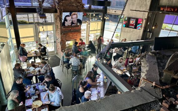 The Rock in Renton, view from the second floor. Photo courtesy of The Rock Wood Fired Pizza Official Facebook.