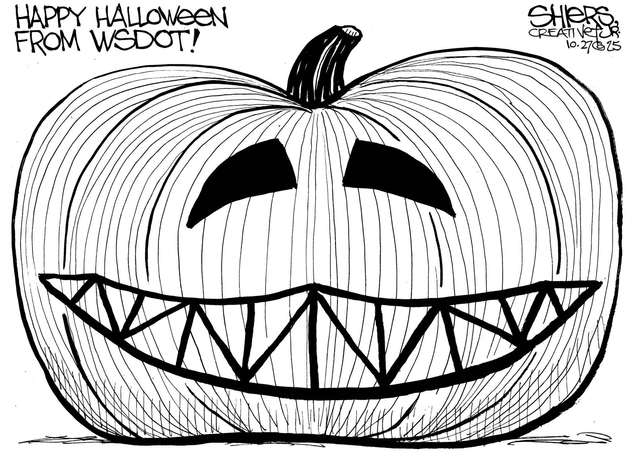 Frank Shiers, Jr. is a longtime King County resident and has drawn political cartoons for over forty years. He creates at least four cartoons a week, which are published in a dozen newspapers.