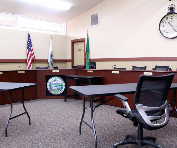 Black Diamond City Council chambers. Photo by Ray Miller-Still