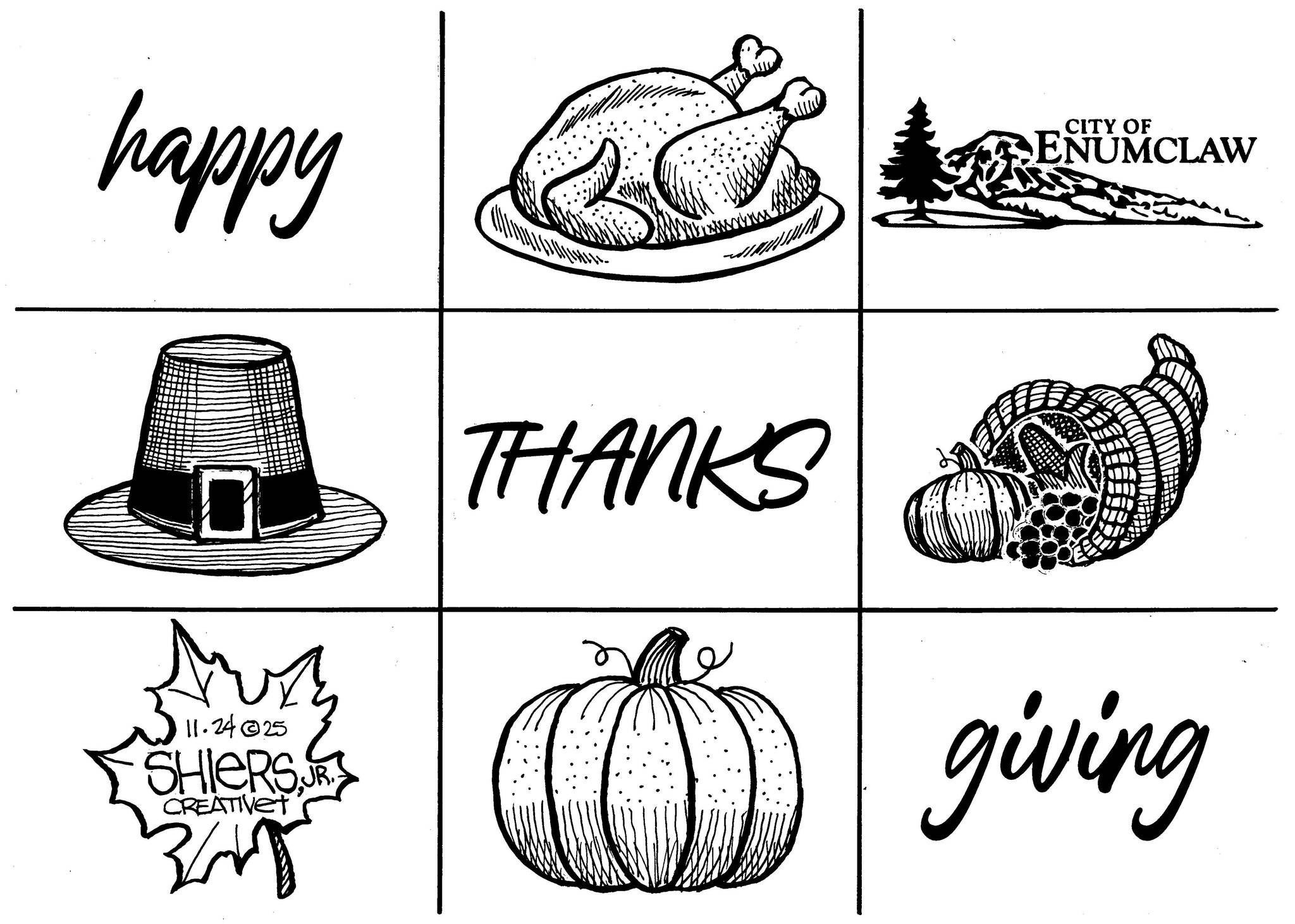 Frank Shiers, Jr. is a longtime King County resident and has drawn political cartoons for over forty years. He creates at least four cartoons a week, which are published in a dozen newspapers.