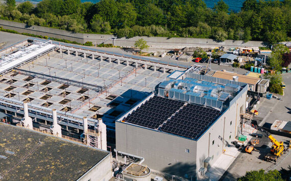 King County has its own battery energy storage system at the West Point Treatment Plant; according to the county, it proved its effectiveness during last year’s “bomb cyclone” by providing operators with reliable power amid voltage sags. Photo courtesy King County