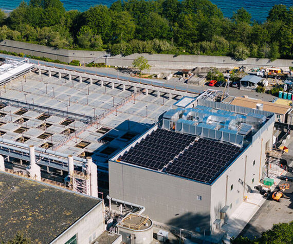 <p>King County has its own battery energy storage system at the West Point Treatment Plant; according to the county, it proved its effectiveness during last year’s “bomb cyclone” by providing operators with reliable power amid voltage sags. Photo courtesy King County</p>