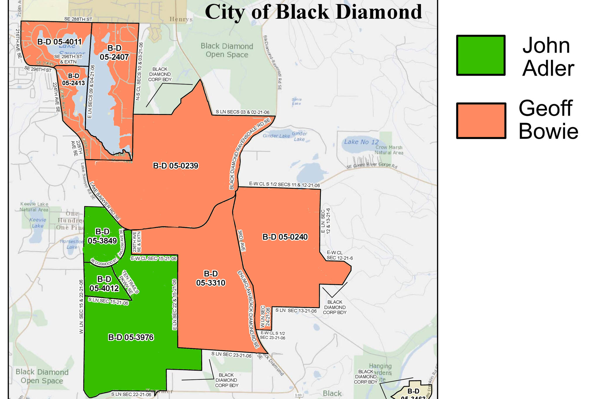 Although mayoral candidate Geoff Bowie secured “Old Black Diamond” votes, sometimes having more than double the votes than Mayor-elect john Adler, Adler’s control of the Ten Trails neighborhood and his strong 3:1 voting ratio secured him the 24 additional votes to become the new city executive. Image courtesy King County/Ray Miller-Still