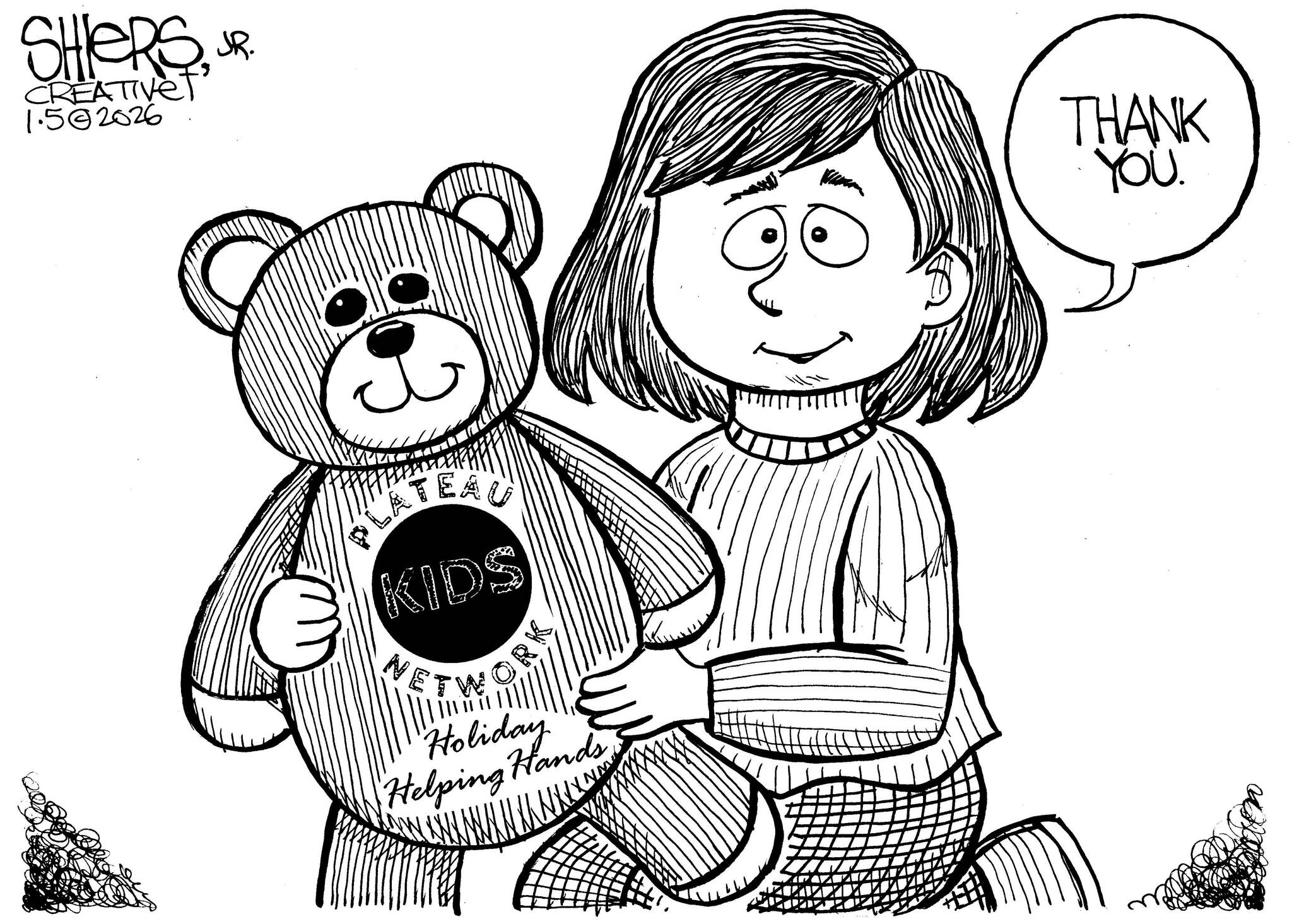 Frank Shiers, Jr. is a longtime King County resident and has drawn political cartoons for over forty years. He creates at least four cartoons a week, which are published in a dozen newspapers.