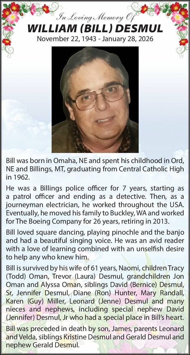 William (Bill) Desmul