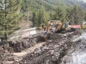 Crews working to take control of diesel spill