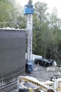 Water ready to flow into storage tank