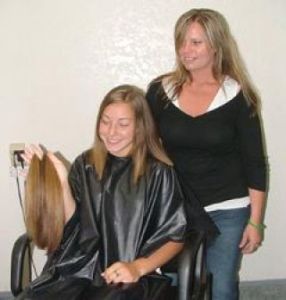 Student donates hair locks to a good cause