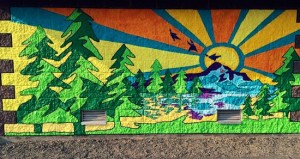 The Bonney Lake mural was painted by Savy Miller-O'Malley