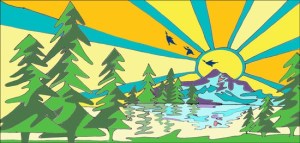 This design will be painted on the south wall of the restrooms at Allan Yorke Park.