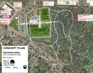 The concept plan for Midtown Park.