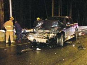 Police and EMTs spent a good portion of Saturday evening near the White River bridge