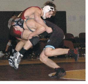 Bonney Lake’s Pat Bendon may have thought he had the upper hand on defending state champion Sam Bauer of Enumclaw