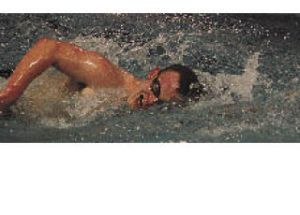 N. Karbuski finished the 200 individual medley in third place against Enumclaw High.