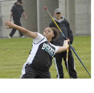 Bonney Lake’s  Tiara Killmer finishes  sixth in the javelin