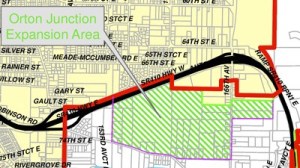 The full Orton Junction expansion area. As part of the Seven Principles agreement