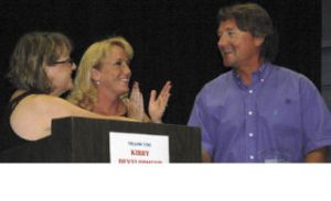 The Enumclaw Chamber of Commerce handed out honors during its annual dinner/auction May 30. Above