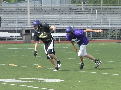 Sunset Sparten spring practice.