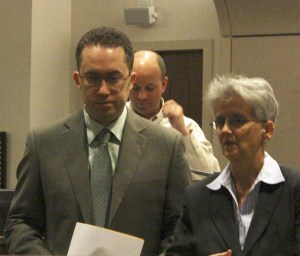 Malcolm Fraser  leaves superior court with his attorney Ann Carey Thursday