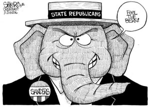 It seems Republicans would rather feel the Bern than face Hillary in the upcoming general election.