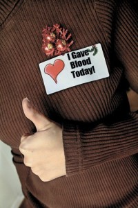 You can support your local blood supplies by donating.