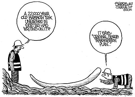 Editorial cartoon by Frank Shiers