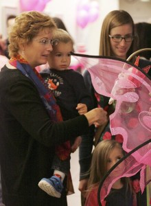 Trina Huebler holds Erik Bruhn