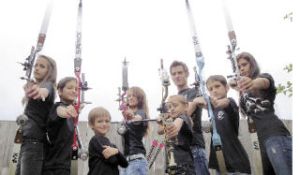 Taking aim at a family sport are the Zeobers – Angela