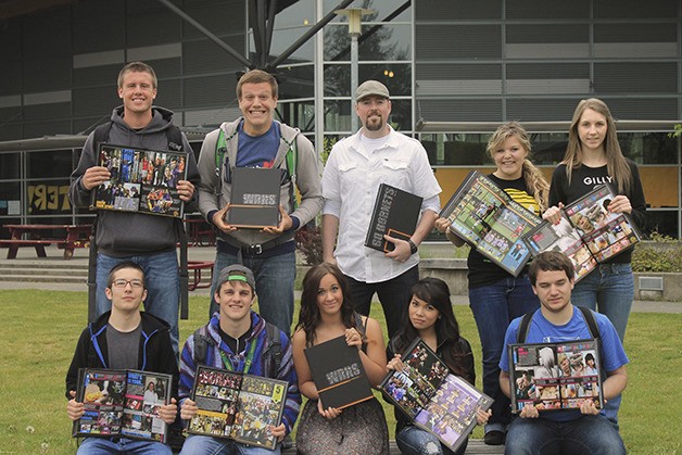 The award-winning White River High yearbook staff included: in back