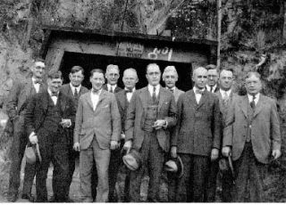 Officials visited the new Black Diamond Mine