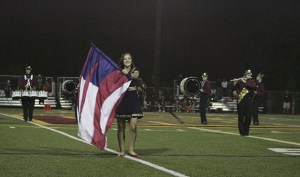Enumclaw High marching band at Hornet game Sept. 13.