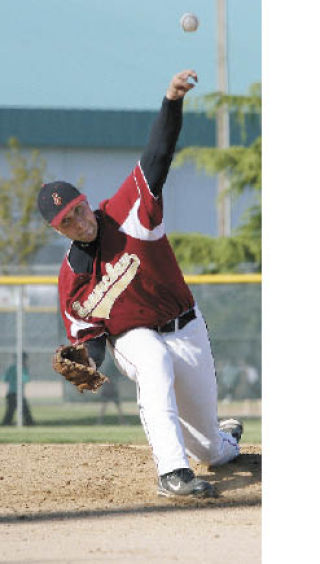 Andrew Olson led the Hornets on the mound against Highline.