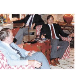 Michael Endicott celebrates his last day as a Secret Service agent with President Richard Nixon.